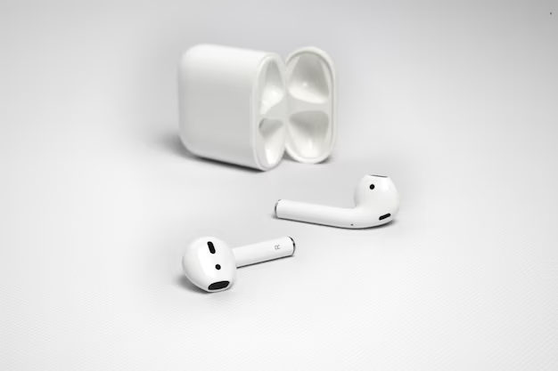 White wireless headphones