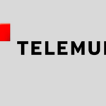 The red and white Telemundo logo on a plain background
